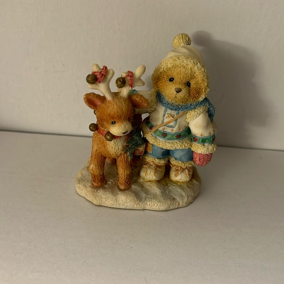 Cherished Teddies NILS Near and Deer for Christmas Figure CT1 - Picture 1 of 3